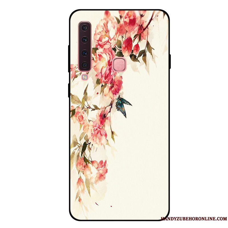 Etui Samsung Galaxy A9 2018 Tasker Lyserød Frisk, Cover Samsung Galaxy A9 2018 Blød Anti-fald Telefon