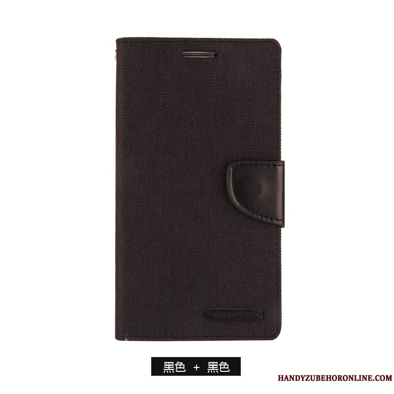 Etui Samsung Galaxy A9 2018 Tegnebog Lærred Blå, Cover Samsung Galaxy A9 2018 Beskyttelse