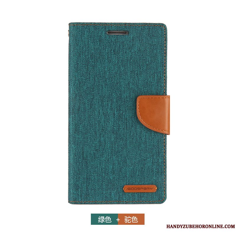 Etui Samsung Galaxy A9 2018 Tegnebog Lærred Blå, Cover Samsung Galaxy A9 2018 Beskyttelse