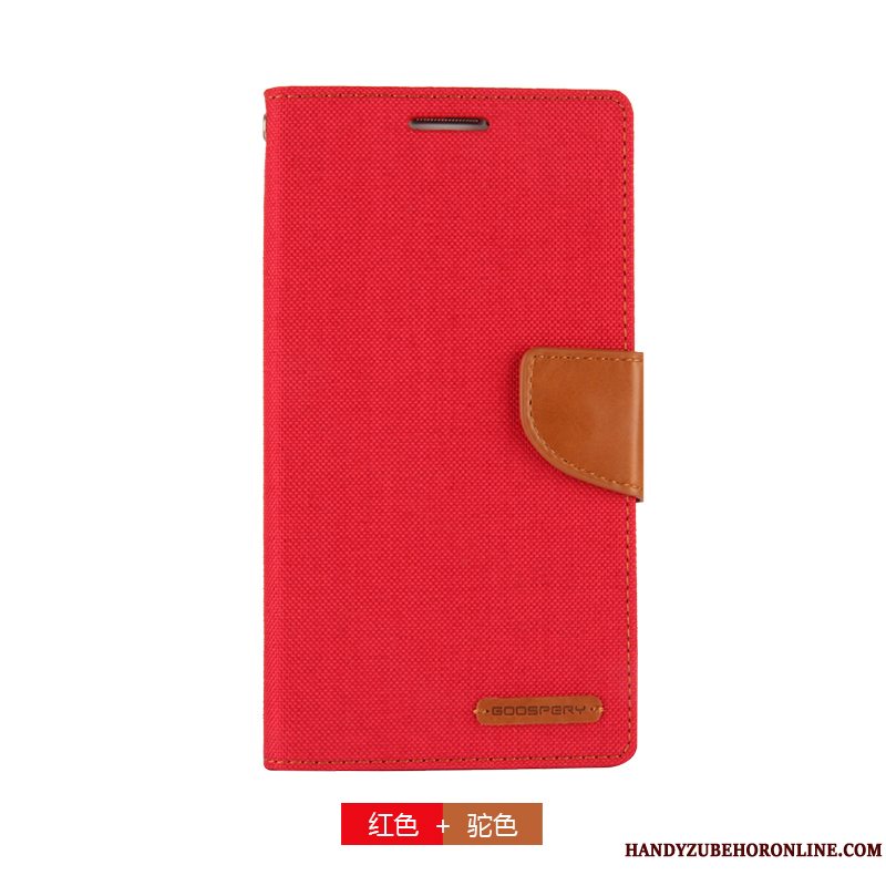 Etui Samsung Galaxy A9 2018 Tegnebog Lærred Blå, Cover Samsung Galaxy A9 2018 Beskyttelse