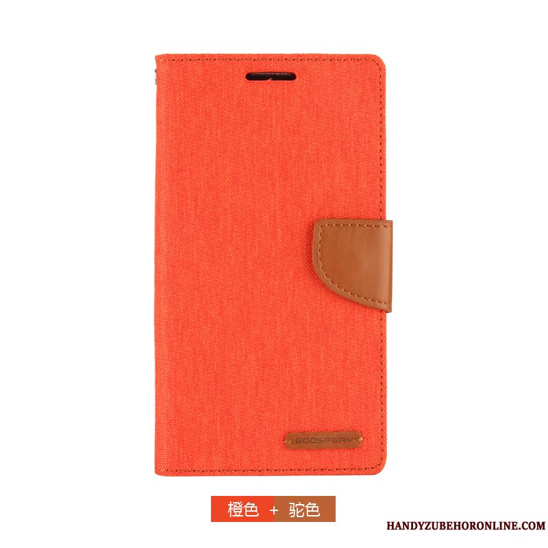 Etui Samsung Galaxy A9 2018 Tegnebog Lærred Blå, Cover Samsung Galaxy A9 2018 Beskyttelse