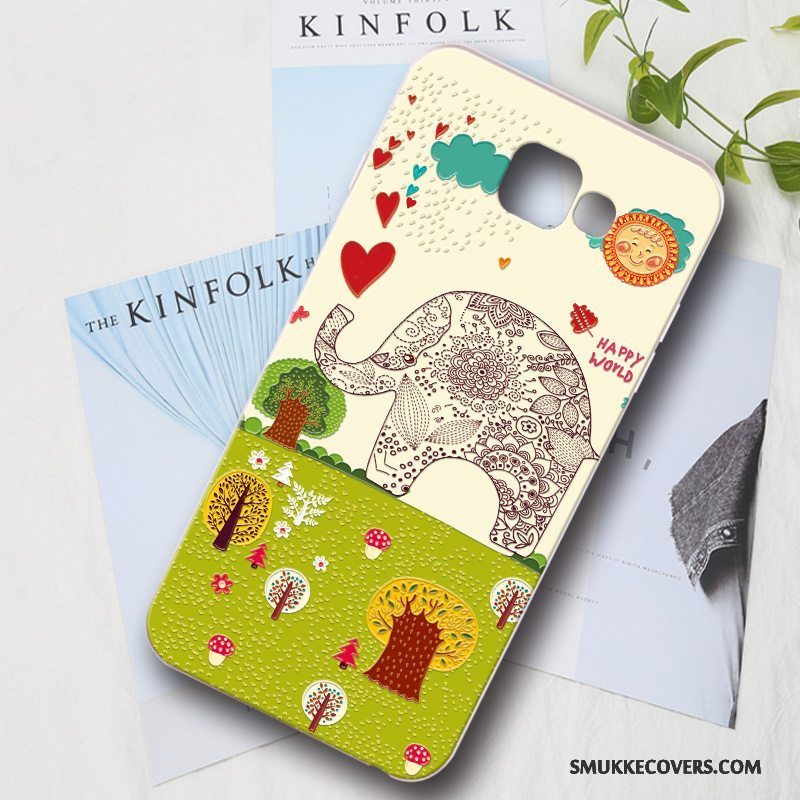 Etui Samsung Galaxy A9 Beskyttelse Anti-fald Lyserød, Cover Samsung Galaxy A9 Cartoon Hård Ny