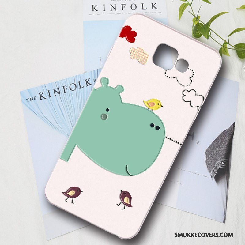 Etui Samsung Galaxy A9 Beskyttelse Anti-fald Lyserød, Cover Samsung Galaxy A9 Cartoon Hård Ny