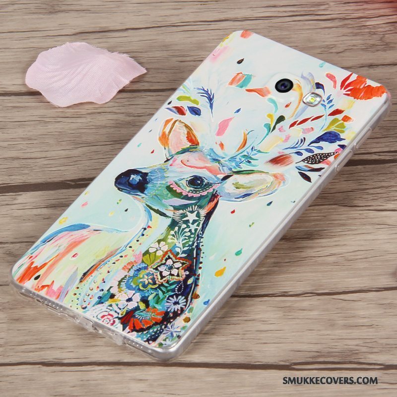 Etui Samsung Galaxy A9 Beskyttelse Høj Grøn, Cover Samsung Galaxy A9 Cartoon Lyse Telefon