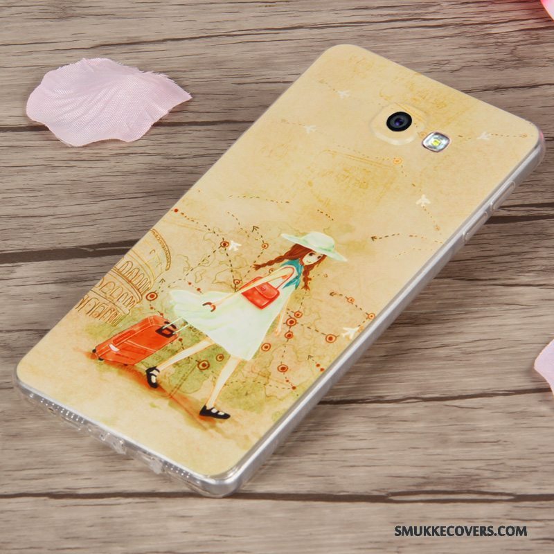 Etui Samsung Galaxy A9 Beskyttelse Høj Grøn, Cover Samsung Galaxy A9 Cartoon Lyse Telefon