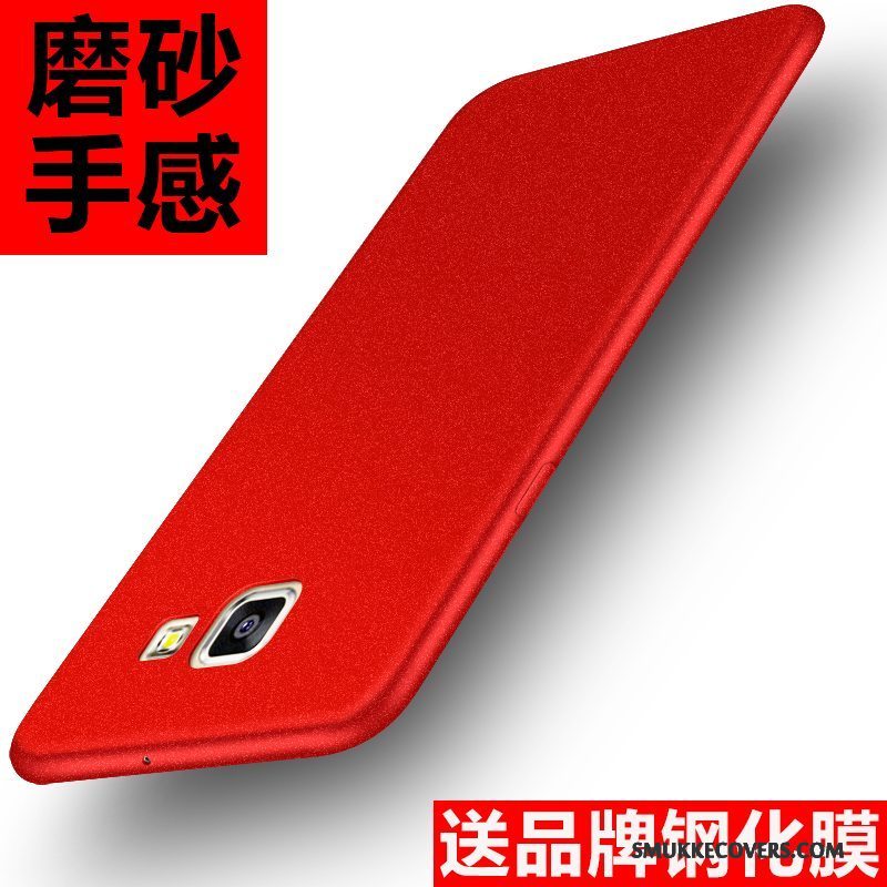 Etui Samsung Galaxy A9 Beskyttelse Høj Telefon, Cover Samsung Galaxy A9 Tasker Nubuck Rød