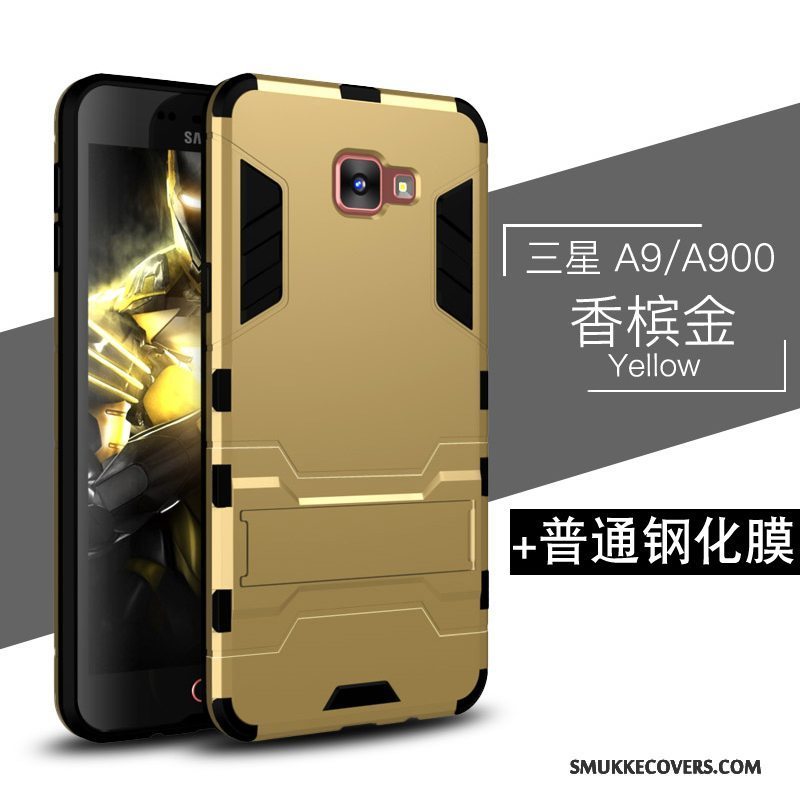 Etui Samsung Galaxy A9 Beskyttelse Mørkeblå Høj, Cover Samsung Galaxy A9 Tasker Nubuck Anti-fald