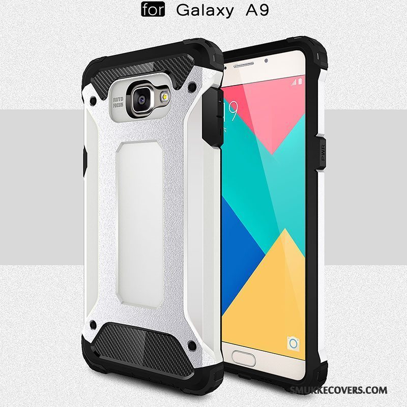 Etui Samsung Galaxy A9 Beskyttelse Rød Mesh, Cover Samsung Galaxy A9 Tasker Anti-fald Telefon