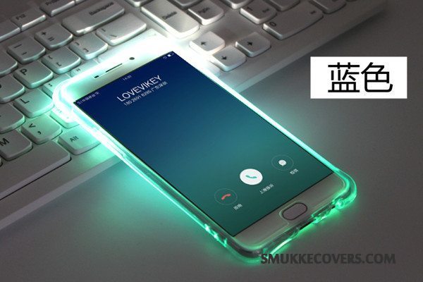 Etui Samsung Galaxy A9 Blød Anti-fald Gennemsigtig, Cover Samsung Galaxy A9 Beskyttelse Lyserød Telefon