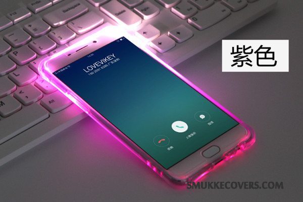 Etui Samsung Galaxy A9 Blød Anti-fald Gennemsigtig, Cover Samsung Galaxy A9 Beskyttelse Lyserød Telefon