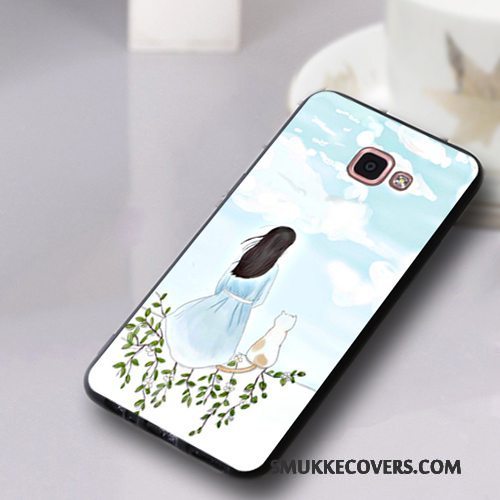 Etui Samsung Galaxy A9 Blød Telefontrend, Cover Samsung Galaxy A9 Silikone Hvid Høj