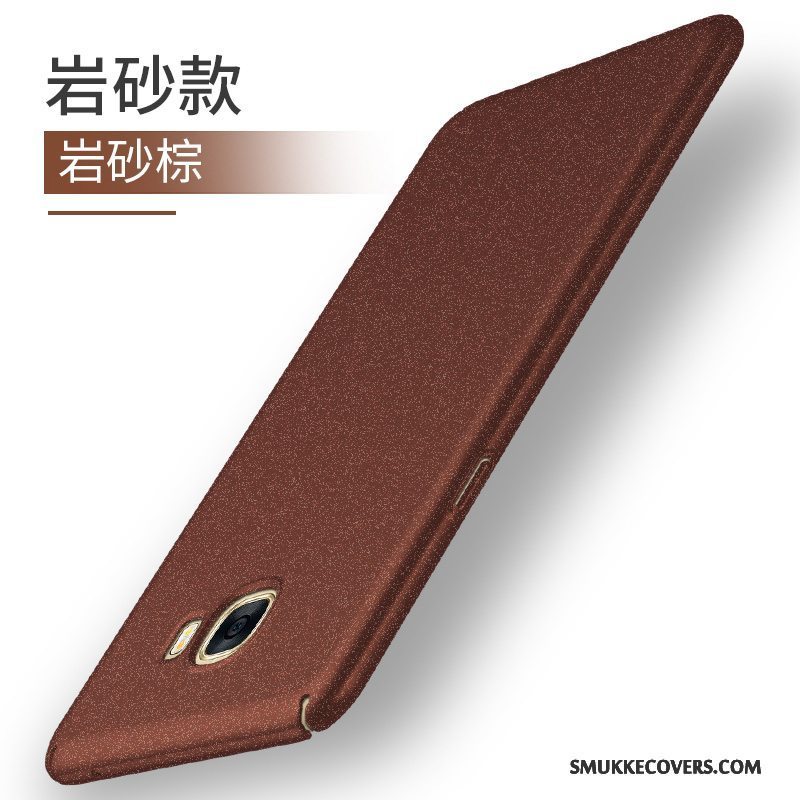 Etui Samsung Galaxy A9 Farve Anti-fald Nubuck, Cover Samsung Galaxy A9 Tasker Hård Telefon