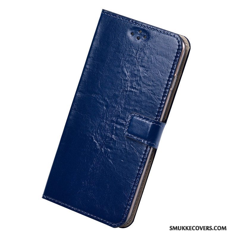 Etui Samsung Galaxy A9 Læder Anti-fald Telefon, Cover Samsung Galaxy A9 Beskyttelse Lilla