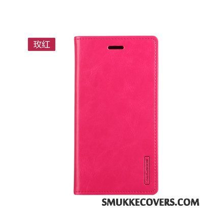 Etui Samsung Galaxy A9 Læder Telefonrød, Cover Samsung Galaxy A9 Folio Høj