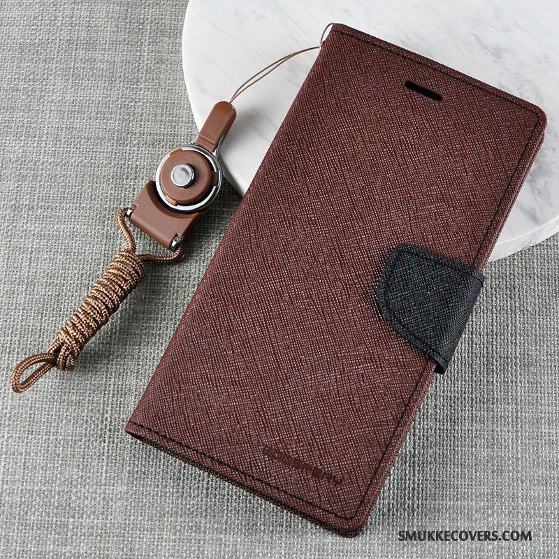 Etui Samsung Galaxy A9 Læder Telefonrød, Cover Samsung Galaxy A9 Folio Høj