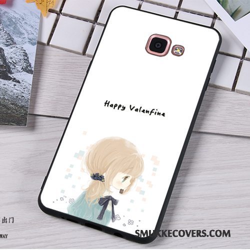 Etui Samsung Galaxy A9 Silikone Høj Anti-fald, Cover Samsung Galaxy A9 Beskyttelse Telefonlyserød