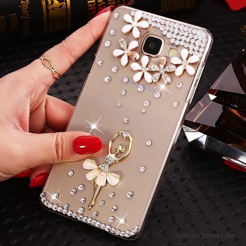 Etui Samsung Galaxy A9 Strass Lilla Telefon, Cover Samsung Galaxy A9 Strass Gennemsigtig