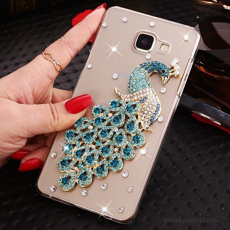 Etui Samsung Galaxy A9 Strass Lilla Telefon, Cover Samsung Galaxy A9 Strass Gennemsigtig