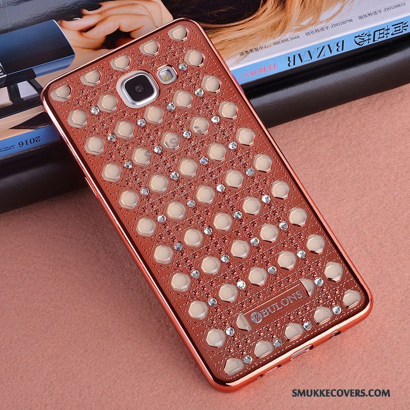 Etui Samsung Galaxy A9 Support Lyserød Anti-fald, Cover Samsung Galaxy A9 Silikone Hængende Ornamenter Telefon