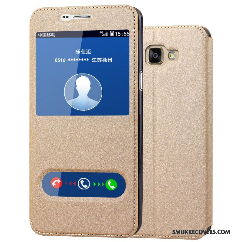 Etui Samsung Galaxy A9 Tasker Khaki Sølv, Cover Samsung Galaxy A9 Beskyttelse Anti-fald Telefon