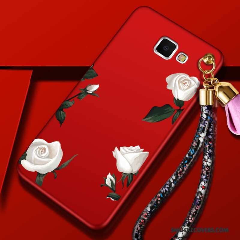 Etui Samsung Galaxy A9 Tasker Rød Telefon, Cover Samsung Galaxy A9 Beskyttelse Anti-fald Høj