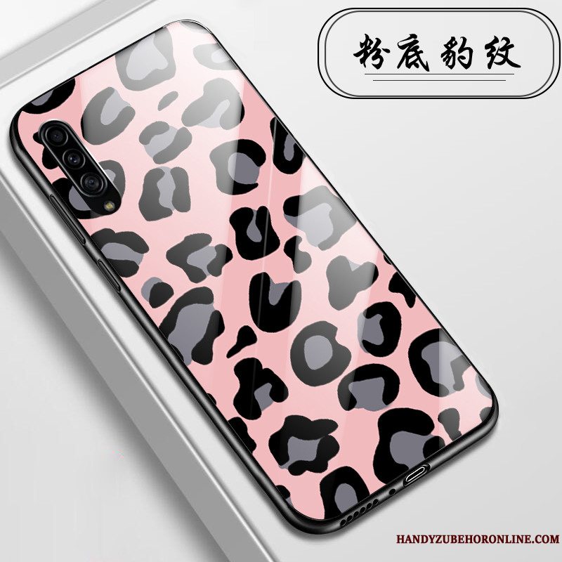 Etui Samsung Galaxy A90 5g Beskyttelse Leopard Glas, Cover Samsung Galaxy A90 5g Lyserød Telefon