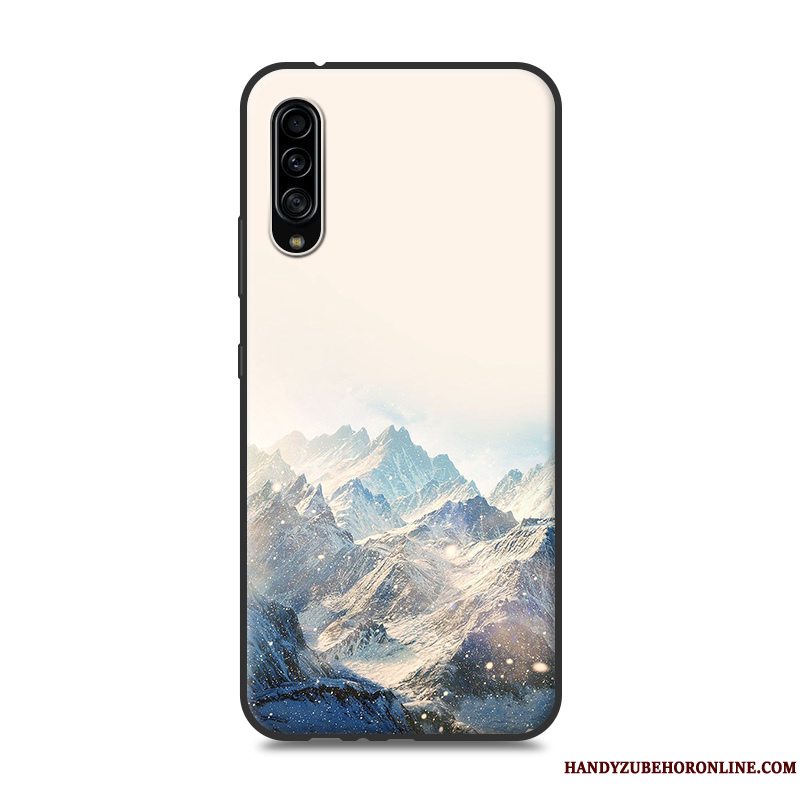 Etui Samsung Galaxy A90 5g Beskyttelse Scenery Hvid, Cover Samsung Galaxy A90 5g Malet Telefon