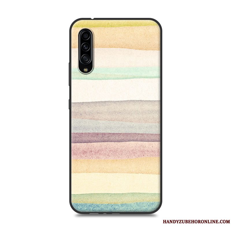 Etui Samsung Galaxy A90 5g Beskyttelse Scenery Hvid, Cover Samsung Galaxy A90 5g Malet Telefon