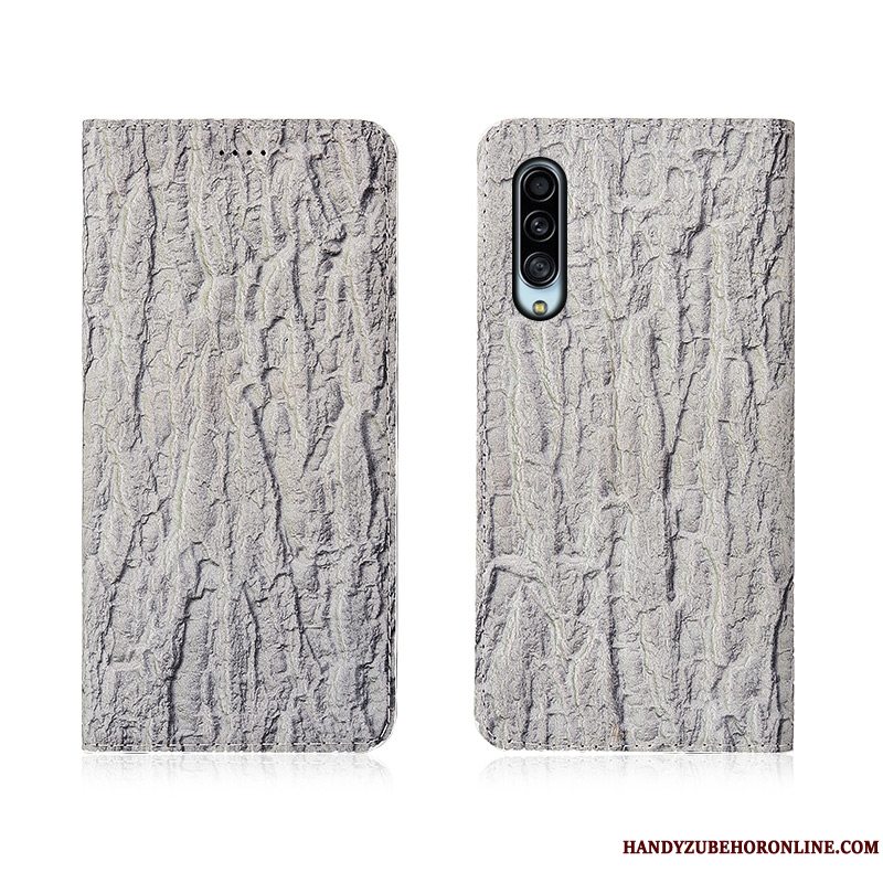 Etui Samsung Galaxy A90 5g Blød Anti-fald Nubuck, Cover Samsung Galaxy A90 5g Silikone Tree Blå