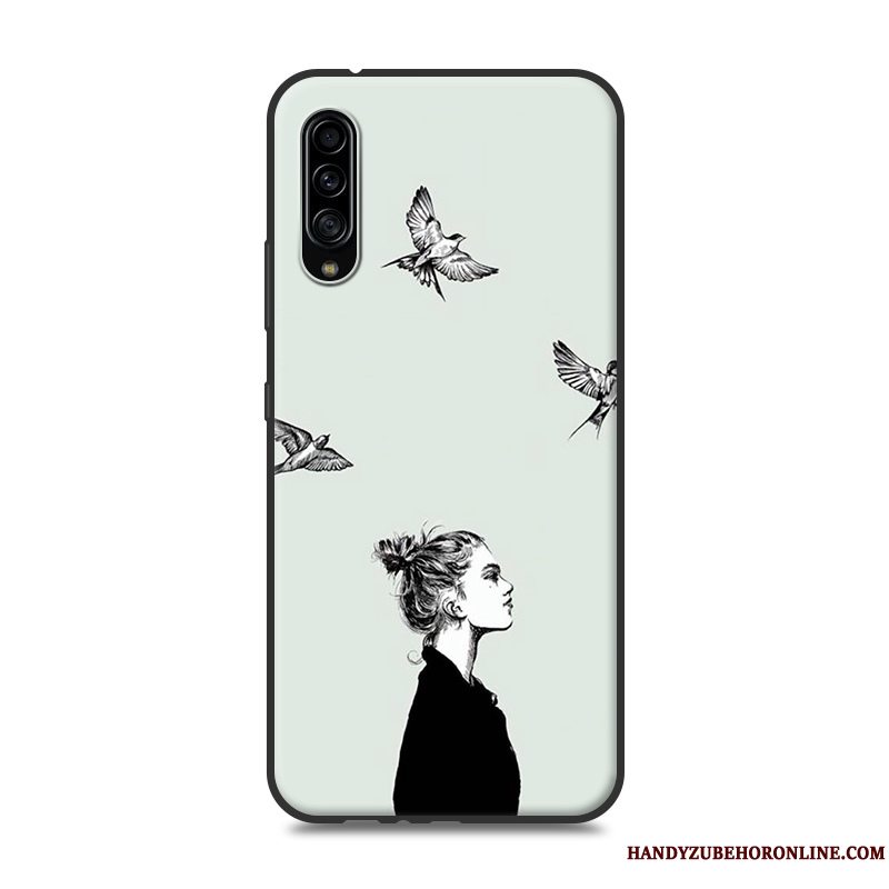 Etui Samsung Galaxy A90 5g Cartoon Elskeren Gul, Cover Samsung Galaxy A90 5g Beskyttelse Telefon