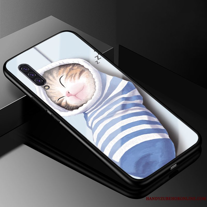 Etui Samsung Galaxy A90 5g Cartoon Hård Smuk, Cover Samsung Galaxy A90 5g Beskyttelse Simple Glas