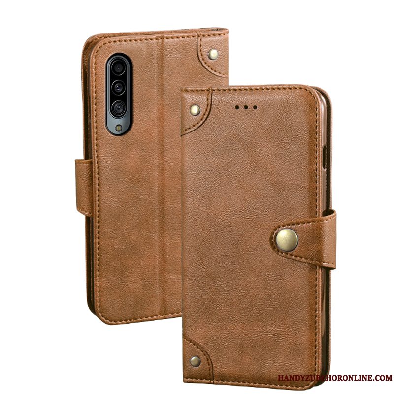 Etui Samsung Galaxy A90 5g Folio Rød Telefon, Cover Samsung Galaxy A90 5g Læder