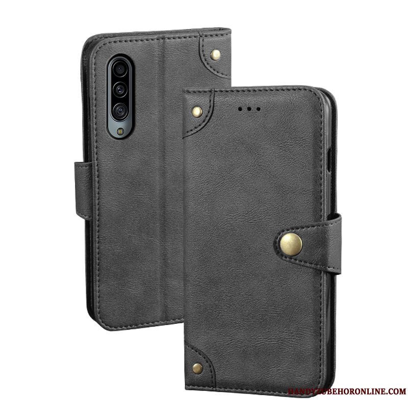 Etui Samsung Galaxy A90 5g Folio Rød Telefon, Cover Samsung Galaxy A90 5g Læder