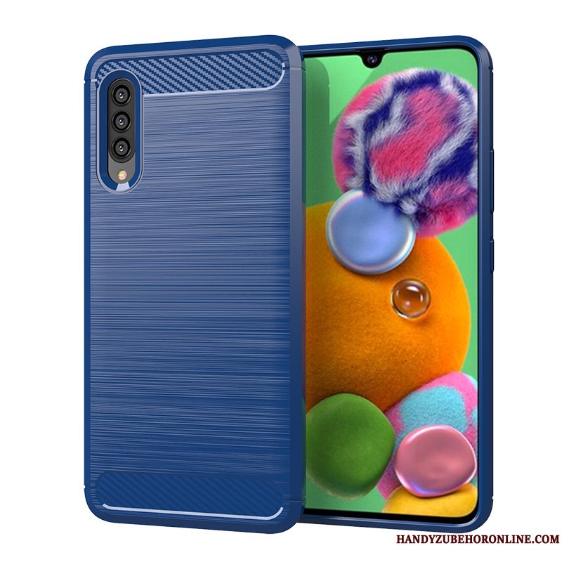 Etui Samsung Galaxy A90 5g Silikone Rød Telefon, Cover Samsung Galaxy A90 5g Blød