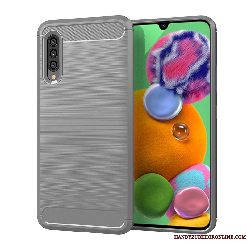 Etui Samsung Galaxy A90 5g Silikone Rød Telefon, Cover Samsung Galaxy A90 5g Blød