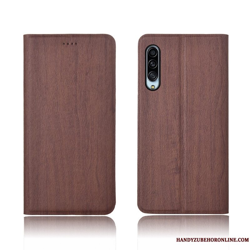 Etui Samsung Galaxy A90 5g Tasker Ny Anti-fald, Cover Samsung Galaxy A90 5g Læder Tree Mønster