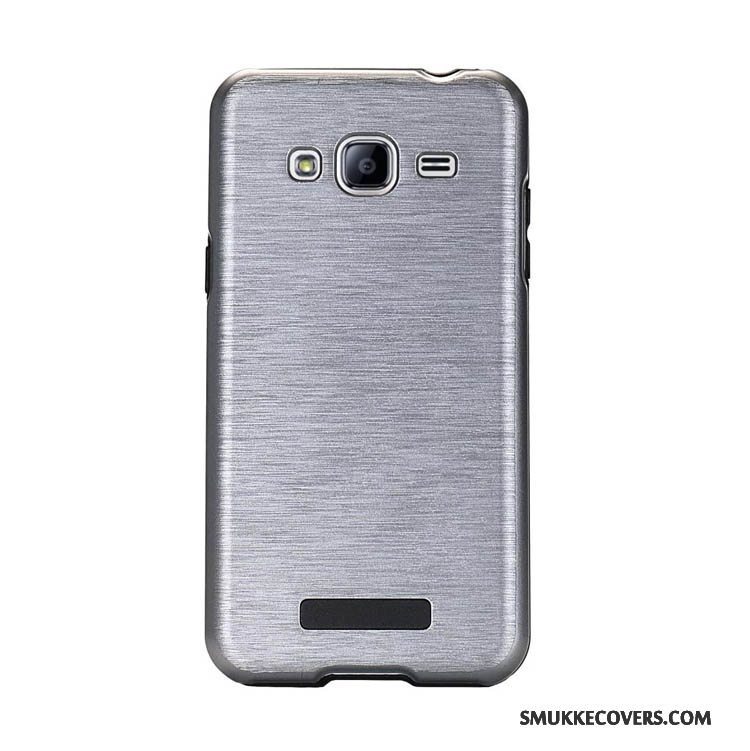 Etui Samsung Galaxy J3 2015 Kreativ Lilla Trend, Cover Samsung Galaxy J3 2015 Beskyttelse Telefonsilke