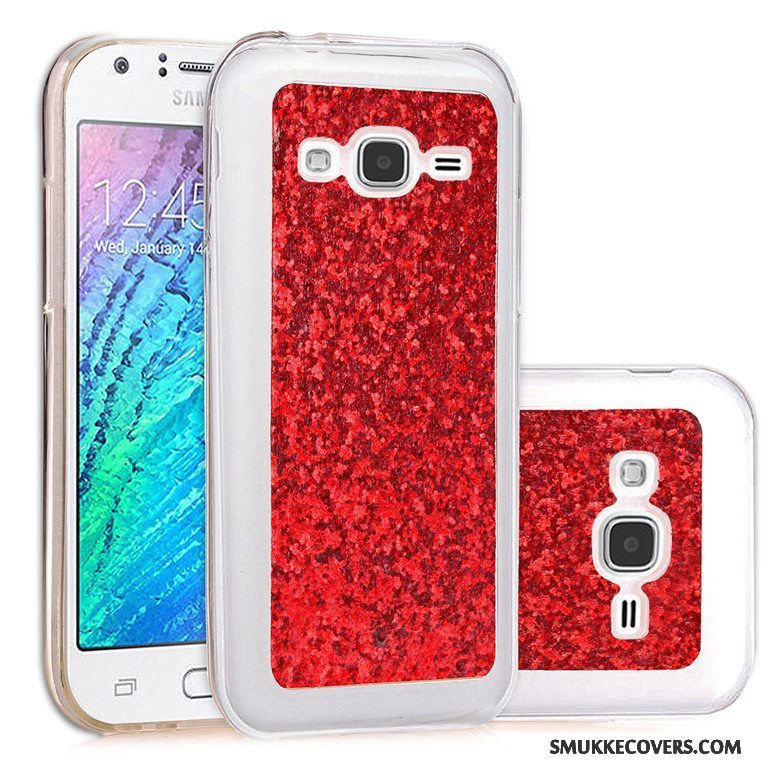 Etui Samsung Galaxy J3 2016 Beskyttelse Anti-fald Pulver, Cover Samsung Galaxy J3 2016 Tasker Rød Telefon