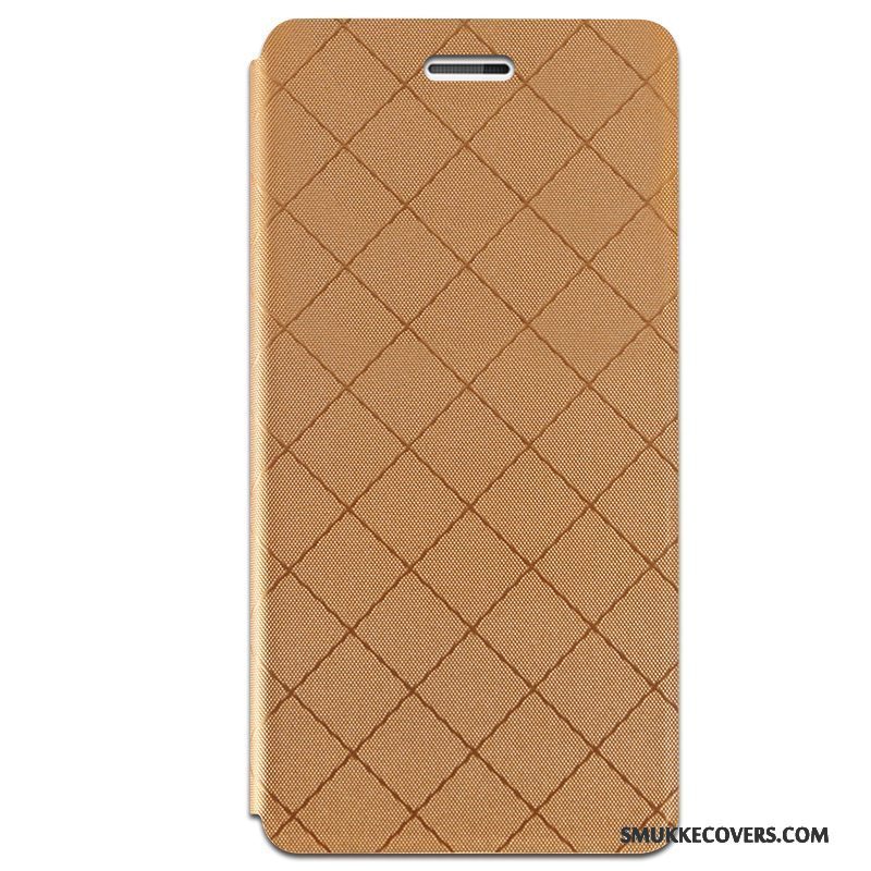 Etui Samsung Galaxy J3 2016 Beskyttelse Farve Telefon, Cover Samsung Galaxy J3 2016 Læder Kort Guld