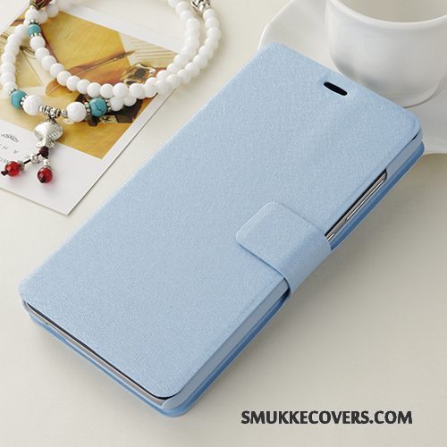 Etui Samsung Galaxy J3 2016 Beskyttelse Trend Lyseblå, Cover Samsung Galaxy J3 2016 Læder