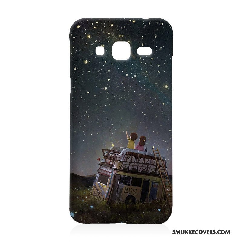 Etui Samsung Galaxy J3 2016 Blød Trend Hvid, Cover Samsung Galaxy J3 2016 Cartoon Hård Telefon