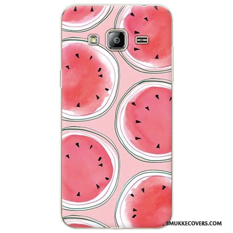 Etui Samsung Galaxy J3 2016 Cartoon Mørkeblå Trend, Cover Samsung Galaxy J3 2016 Telefonfrisk