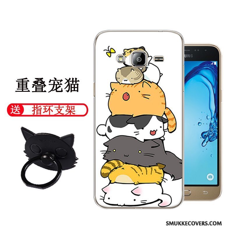 Etui Samsung Galaxy J3 2016 Cartoon Telefonrød, Cover Samsung Galaxy J3 2016 Kreativ Hård Trend