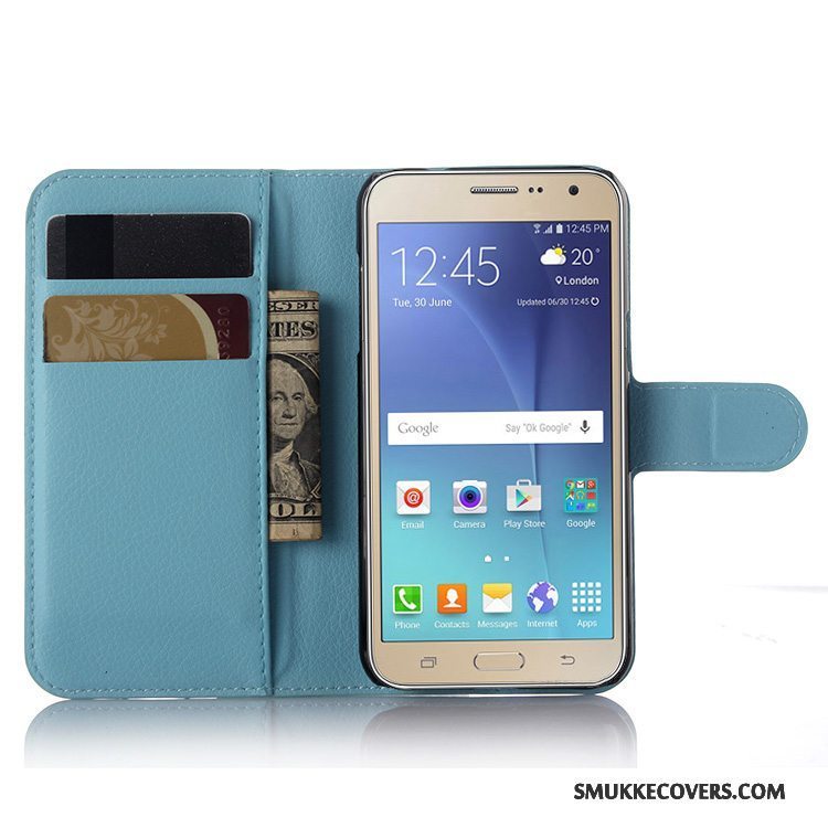 Etui Samsung Galaxy J3 2016 Folio Hvid Telefon, Cover Samsung Galaxy J3 2016 Tegnebog