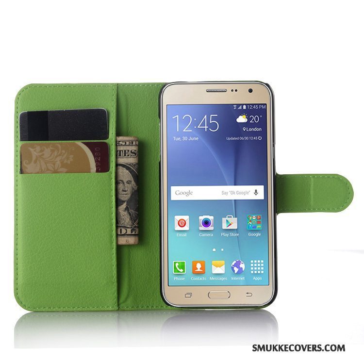 Etui Samsung Galaxy J3 2016 Folio Hvid Telefon, Cover Samsung Galaxy J3 2016 Tegnebog