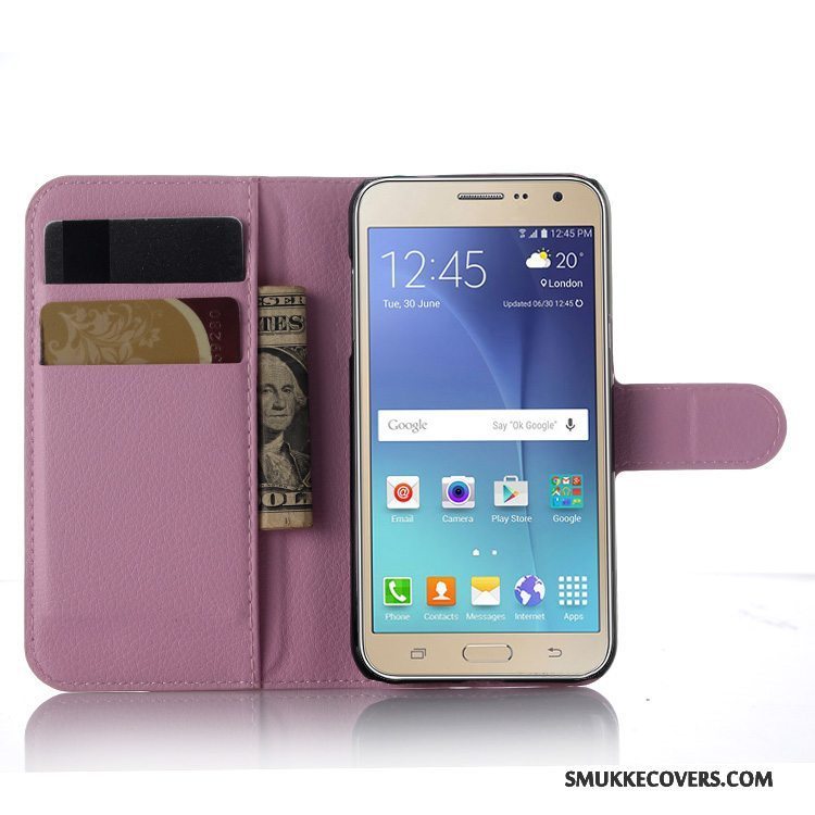 Etui Samsung Galaxy J3 2016 Folio Hvid Telefon, Cover Samsung Galaxy J3 2016 Tegnebog