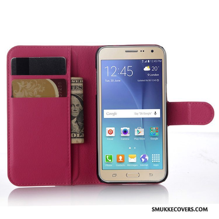 Etui Samsung Galaxy J3 2016 Folio Hvid Telefon, Cover Samsung Galaxy J3 2016 Tegnebog