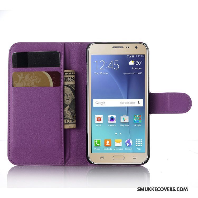 Etui Samsung Galaxy J3 2016 Folio Hvid Telefon, Cover Samsung Galaxy J3 2016 Tegnebog