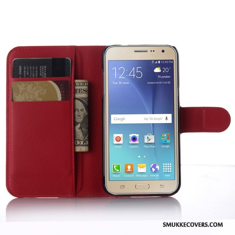 Etui Samsung Galaxy J3 2016 Folio Hvid Telefon, Cover Samsung Galaxy J3 2016 Tegnebog