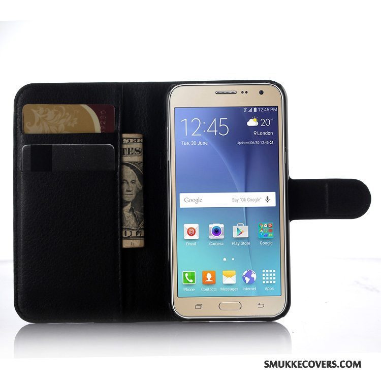 Etui Samsung Galaxy J3 2016 Folio Hvid Telefon, Cover Samsung Galaxy J3 2016 Tegnebog